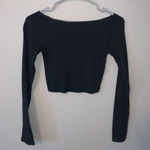 Wild Fable (target) cropped long sleeve shirt